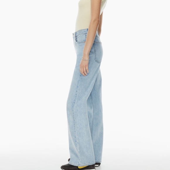 Denim Forum The Marianne Mid Rise Loose Flare 32 L, Size 25 - Picture 3 of 6